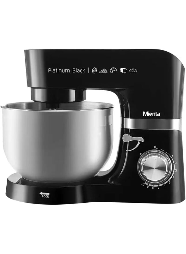 Mienta KM38432B Stand Mixer, 2000 Watts, 10 Liters - Black
