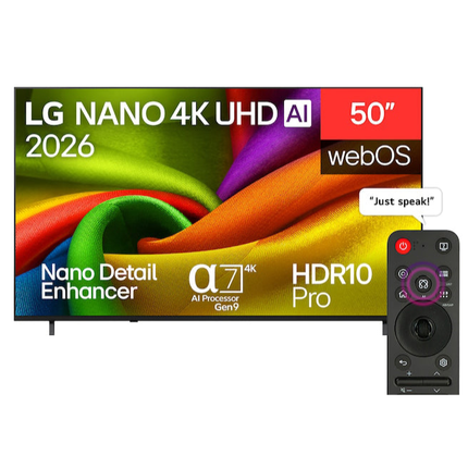 LG 50-inch Smart NANO LED 4K Frameless TV 50NU850B6LA - Built-in Receiver with Magic Remote