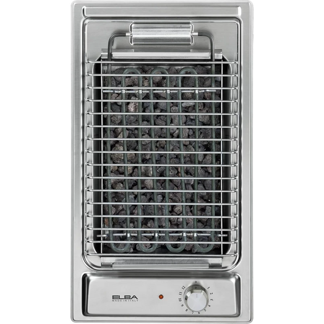 Elba Built-in Electric Charcoal Grill - 30cm - 2400W - Stainless Steel - LP E30700XEG