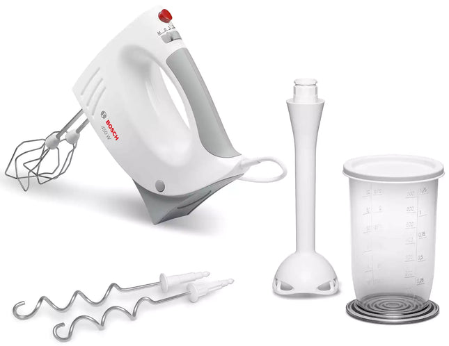 Bosch egg Mixer, 450 Watt, 5 Speeds, White, MFQ3540