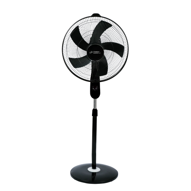 Master Elektron Stand Fan - 18 Inch - 5 Blades - 3 Speeds - Black ME-SFB0018E