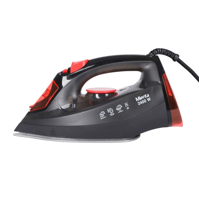 Mienta Steam Iron 2400W SI181740B - Ceramic Soleplate - Black