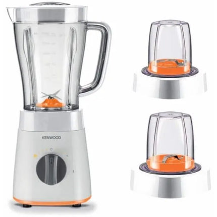 Kenwood Blender With 2 Mill, 2 Liter, 500 Watt, White - BLP15.360WH