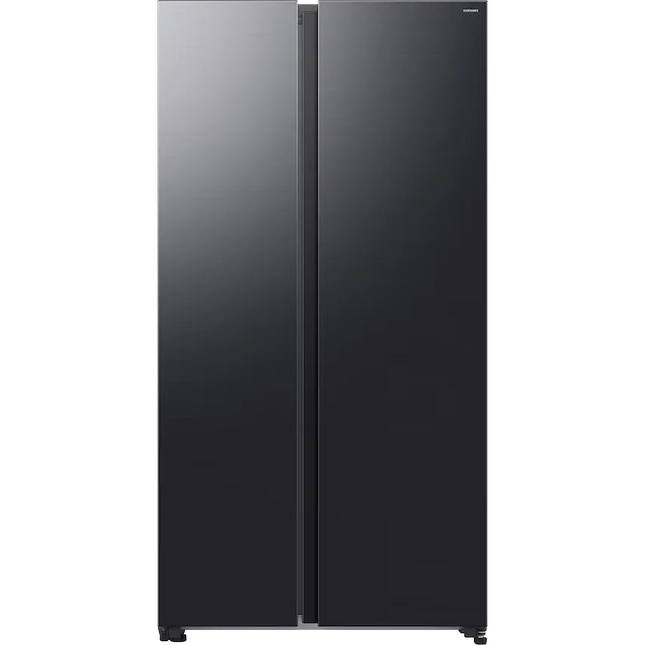 Samsung Refrigerator RS70F65QAF-MR Side by Side No Frost 659L Inverter LED Lighting AI Hybrid Cooling WiFi Voice Control - Black