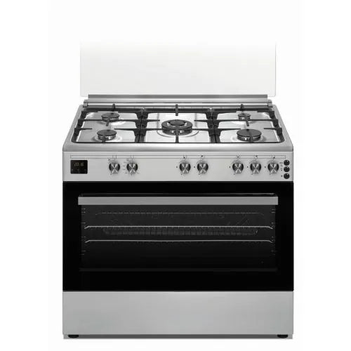 SIMFER Cooker 60*90 cm 5 Sabaf Burners Cast Iron Safety with Fan FS9060SGI-02