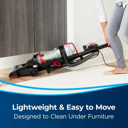 Bissell POWERFORCE HELIX TURBO Bagless Stick Vacuum Cleaner, 1100 Watt, Black Red - 2110E ( International Warranty )
