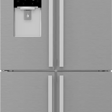 Beko 565L refrigerator GNE134626ZXH no frost 4 door bottom freezer inverter technology digital screen dispenser - silver