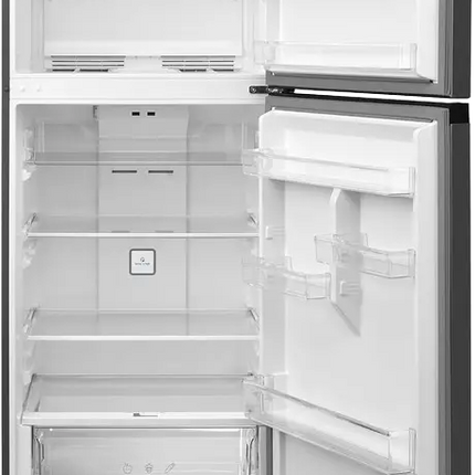 Midea No Frost Refrigerator, 411 Liters, 2 Doors, Electronic Control, Super Cooling, Black, MDRT580MTN45D- inverter