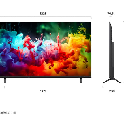 تلفزيون ال جي كيو ان اي دي الذكي 4K بالذكاء الاصطناعي ميني ال اي دي QNED72 بحجم 55 بوصة 2026
