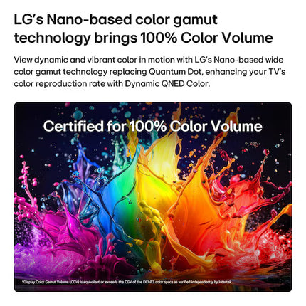 تلفزيون LG QNED AI QNED70 Mini LED 4K Smart TV 2026 الذكي مقاس 55 بوصة
55QNED70B6T

