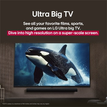 تلفزيون LG UHD AI UA85 43 بوصة