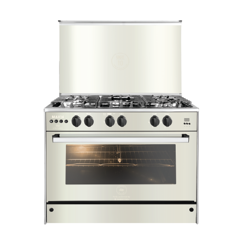 Unionaire Max 14 Gas Cooker , 5 Burners , Silver - C69SSGC-447-IFDSO-2W-M14-Al