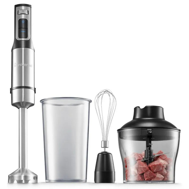 Universal Hand Blender 1100W 12 Speeds Stainless Steel Arm Black * Silver HB718-12-SP-4X1