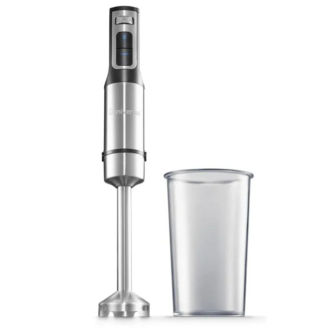 Universal Iron Hand Blender 1100W 12 Speeds Stainless Steel Arm Black * Silver HB718-12-SP-2X1