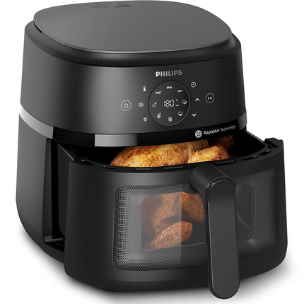 Philips Air Fryer 6.2L 1700W Digital with Window NA230-00 - Black (Raya Warranty)